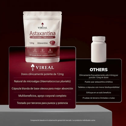 Vireal Astaxanthin - 12mg Softgels