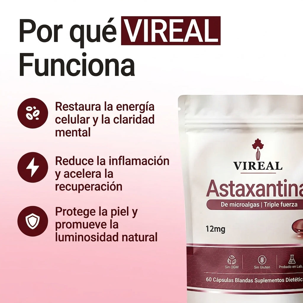 Vireal Astaxanthin - 12mg Softgels